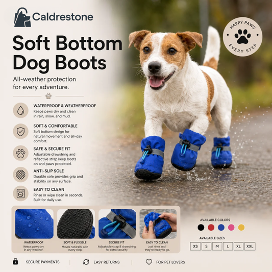 Caldrestone Soft Bottom Dog Boots