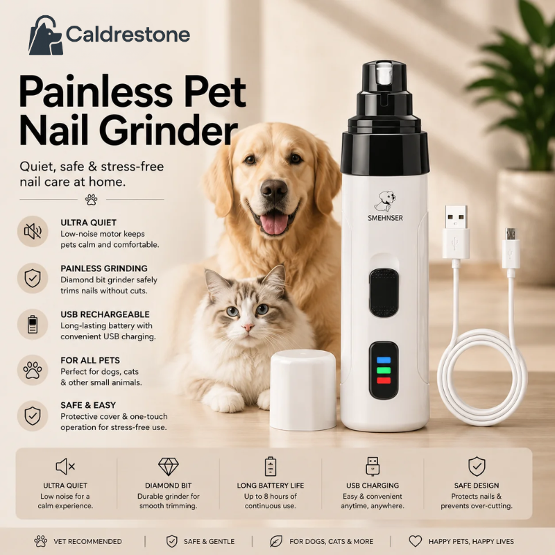 Caldrestone Painless Pet Nail Grinder