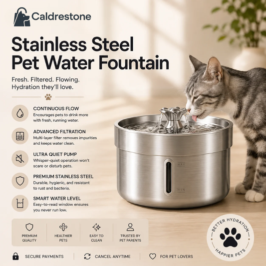 Caldrestone Stainless Steel Pet Water Fountain